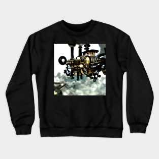 Steampunk airship Crewneck Sweatshirt